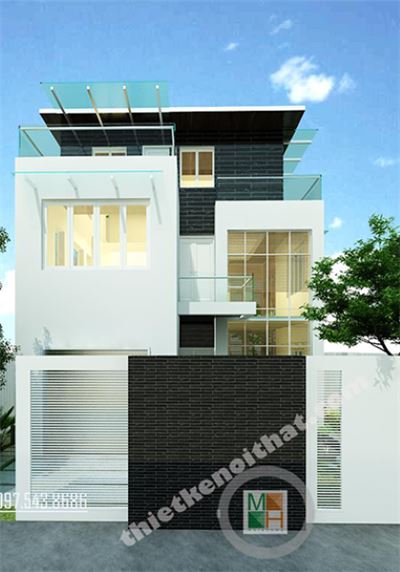 Mẫu thiết kế biệt thự hiện đại tại Văn Khê Hà Đông - Chị Vân