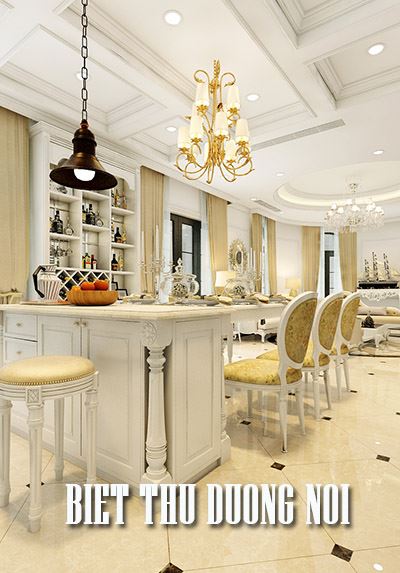 Mẫu thiết kế nội thất biệt thự tân cổ điển Dương Nội - Anh Sơn