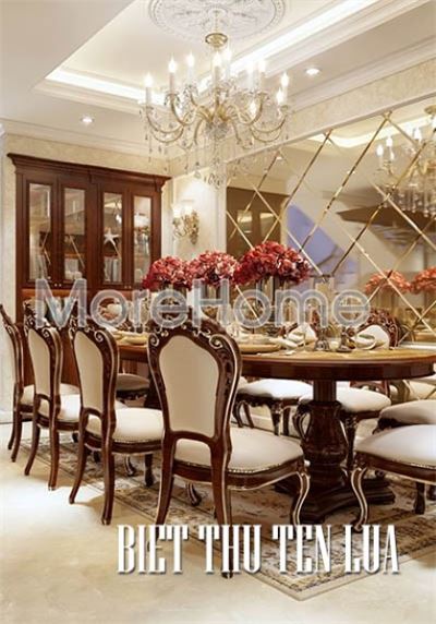 Mẫu thiết kế nội thất biệt thự tân cổ điển Tên Lửa