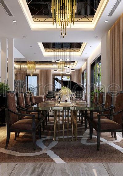 Mẫu thiết kế nội thất biệt thự VinHomes RiverSide  - Chị Lê - Biệt thự Hoa Lan