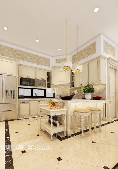 Mẫu thiết kế biệt thự tân cổ điển Quảng Ninh - Chị Bình