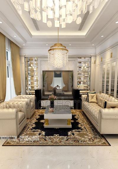 Mẫu thiết kế nội thất biệt thự tân cổ điển CIPUTRA - Anh Giang