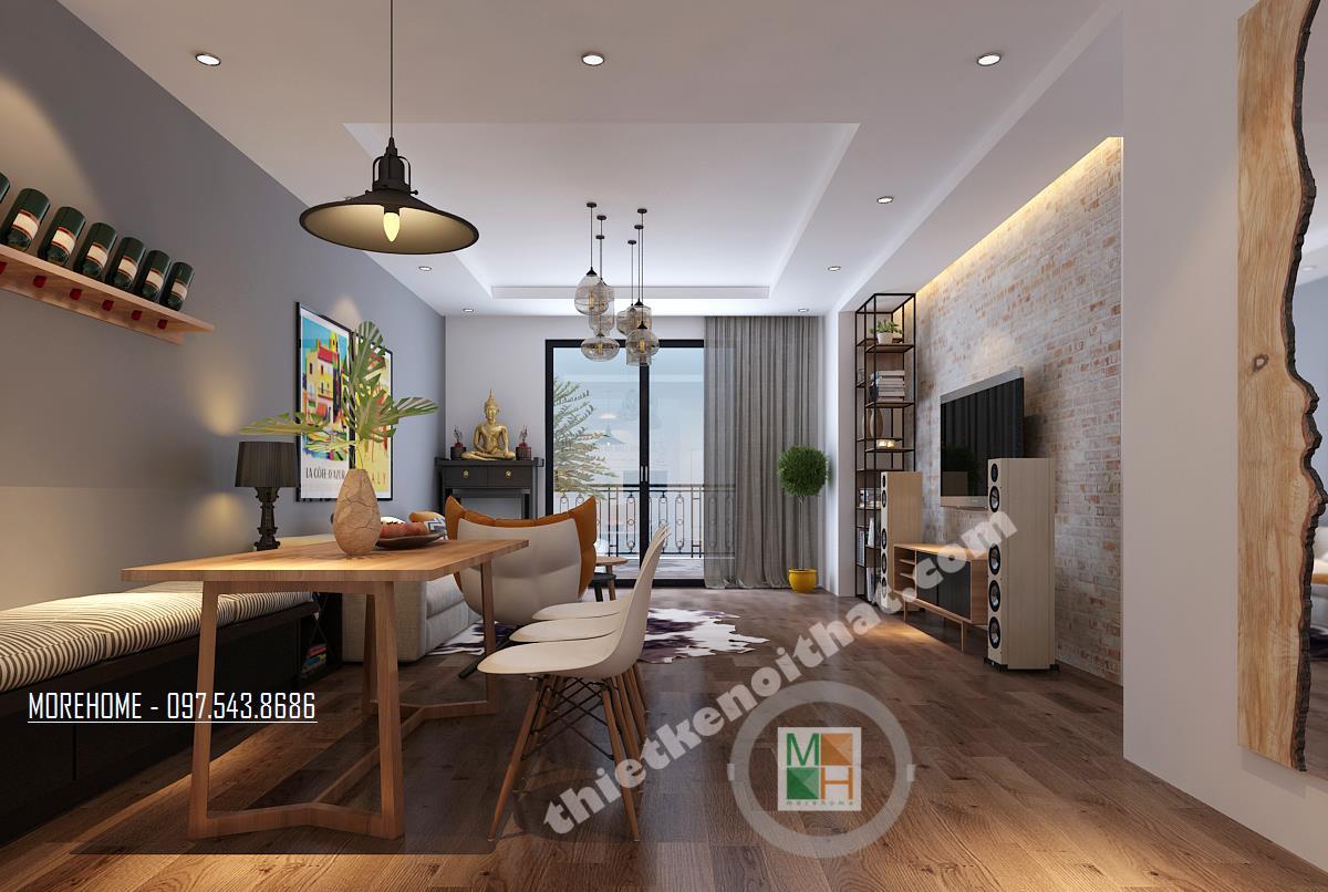 Thiết kế nội thất nhà biệt thự 60m2 hiện đại tiện nghi, sang trọng