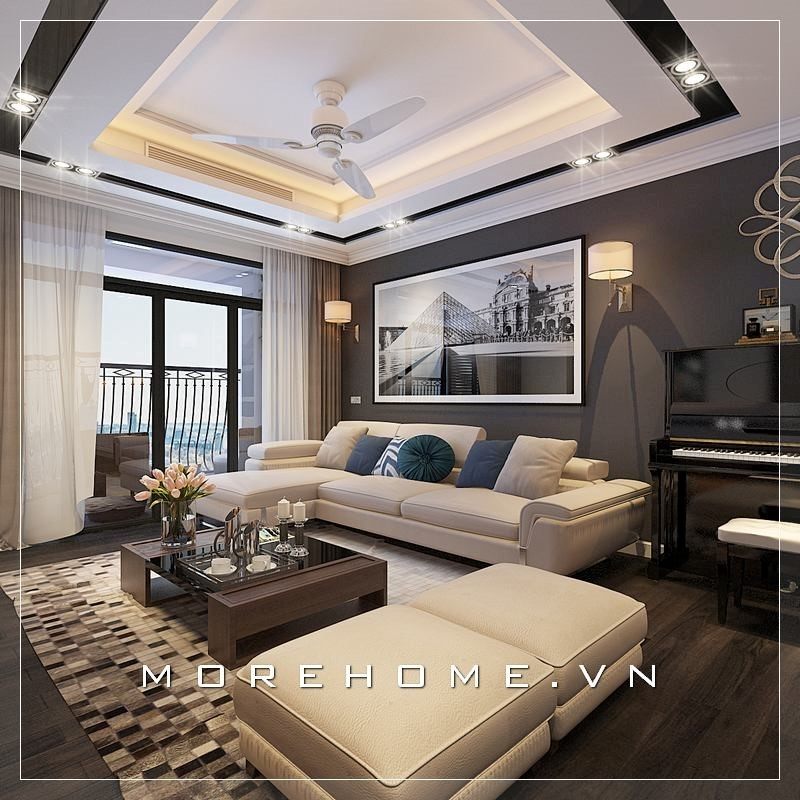 +14 mẫu phòng khách biệt thự thiết kế theo phong cách hiện đại độc đáo