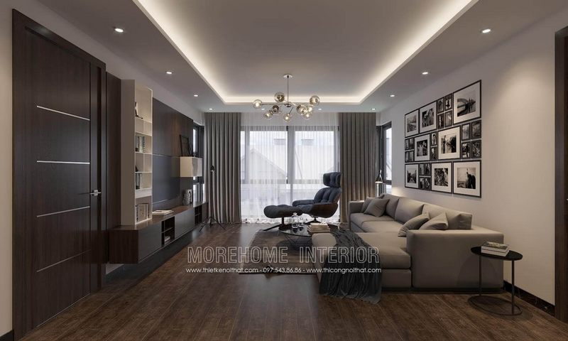 Cửa gỗ Laminate cao cấp được trang trí bởi nẹp Inox MH11.