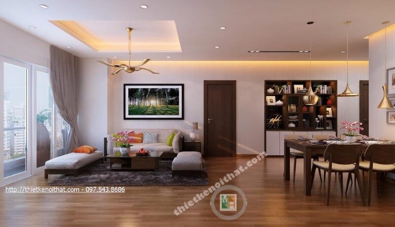 Trang trí nội thất phòng khách chung cư để tạo ra sự ấn tượng và nổi bật hơn, tranh treo tường đẹp là một trong những lựa chọn tốt nhất.